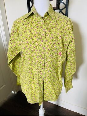 VINTAGE Women’s Cowboy Equipment Floral Button-Up Rodeo Western Shirt